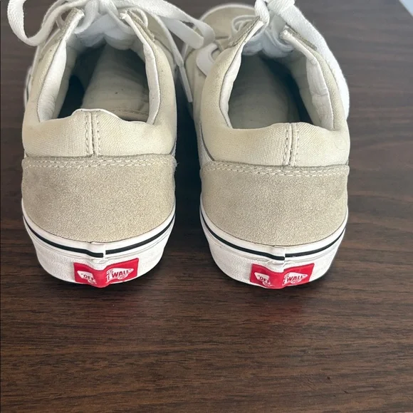 Vans Classic Beige and White Sneakers - Picture 2 of 7
